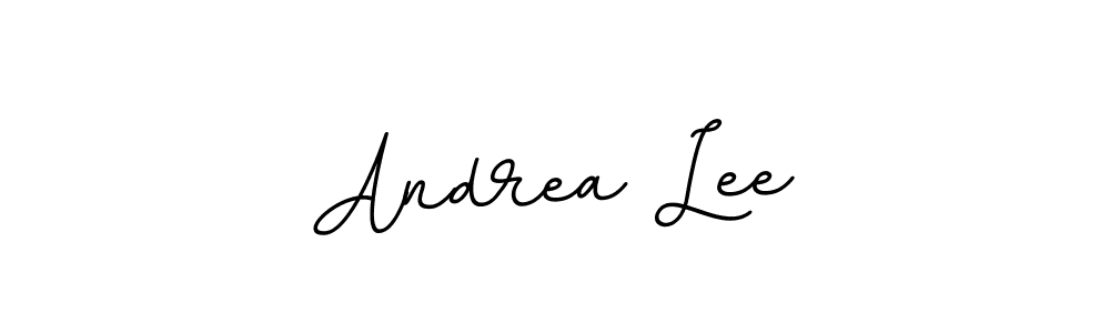 How to make Andrea Lee name signature. Use BallpointsItalic-DORy9 style for creating short signs online. This is the latest handwritten sign. Andrea Lee signature style 11 images and pictures png