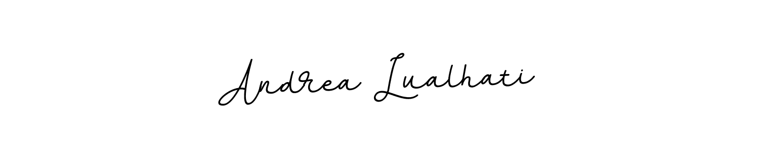 Make a short Andrea Lualhati signature style. Manage your documents anywhere anytime using BallpointsItalic-DORy9. Create and add eSignatures, submit forms, share and send files easily. Andrea Lualhati signature style 11 images and pictures png