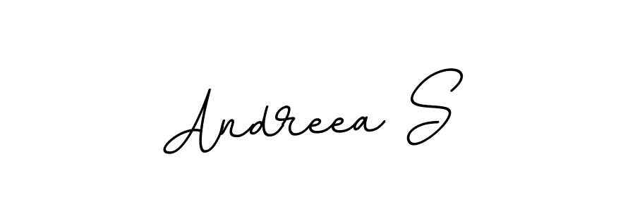 Use a signature maker to create a handwritten signature online. With this signature software, you can design (BallpointsItalic-DORy9) your own signature for name Andreea S. Andreea S signature style 11 images and pictures png