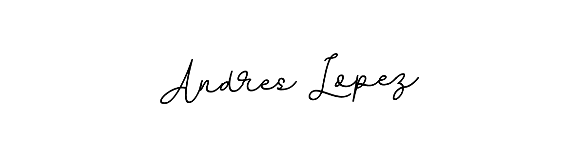 Design your own signature with our free online signature maker. With this signature software, you can create a handwritten (BallpointsItalic-DORy9) signature for name Andres Lopez. Andres Lopez signature style 11 images and pictures png