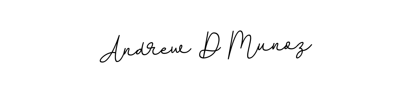 Andrew D Munoz stylish signature style. Best Handwritten Sign (BallpointsItalic-DORy9) for my name. Handwritten Signature Collection Ideas for my name Andrew D Munoz. Andrew D Munoz signature style 11 images and pictures png
