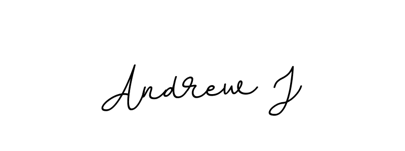 Make a beautiful signature design for name Andrew J. With this signature (BallpointsItalic-DORy9) style, you can create a handwritten signature for free. Andrew J signature style 11 images and pictures png