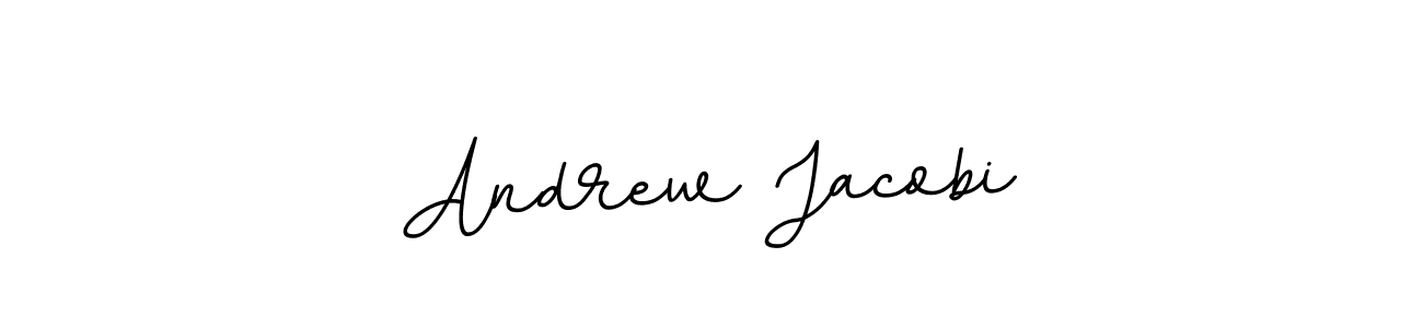 How to make Andrew Jacobi name signature. Use BallpointsItalic-DORy9 style for creating short signs online. This is the latest handwritten sign. Andrew Jacobi signature style 11 images and pictures png