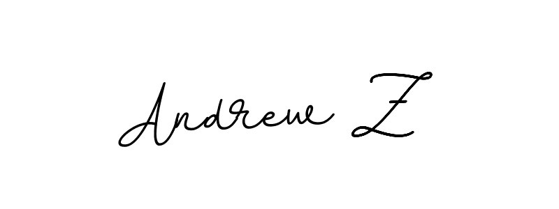 Create a beautiful signature design for name Andrew Z. With this signature (BallpointsItalic-DORy9) fonts, you can make a handwritten signature for free. Andrew Z signature style 11 images and pictures png