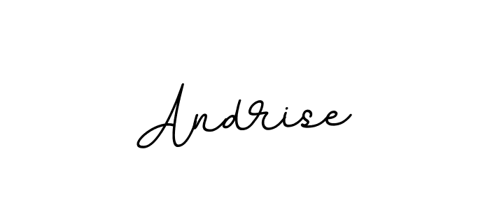 How to make Andrise name signature. Use BallpointsItalic-DORy9 style for creating short signs online. This is the latest handwritten sign. Andrise signature style 11 images and pictures png