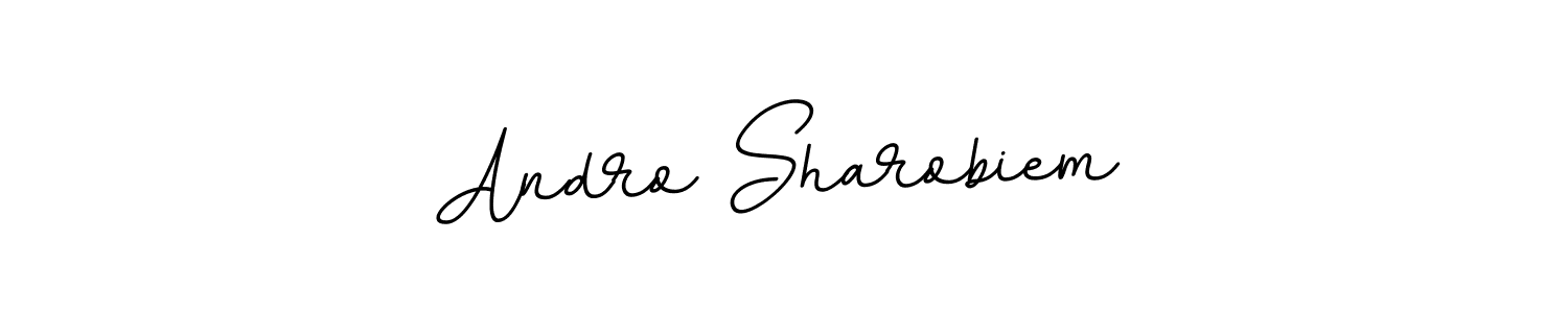 Also we have Andro Sharobiem name is the best signature style. Create professional handwritten signature collection using BallpointsItalic-DORy9 autograph style. Andro Sharobiem signature style 11 images and pictures png