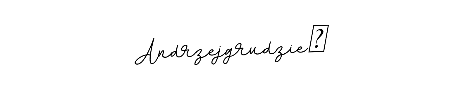 Use a signature maker to create a handwritten signature online. With this signature software, you can design (BallpointsItalic-DORy9) your own signature for name AndrzejgrudzieŃ. AndrzejgrudzieŃ signature style 11 images and pictures png