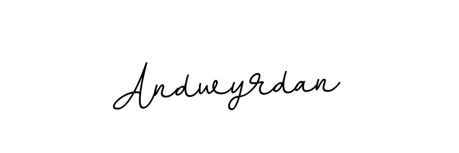 Make a beautiful signature design for name Andwyrdan. With this signature (BallpointsItalic-DORy9) style, you can create a handwritten signature for free. Andwyrdan signature style 11 images and pictures png