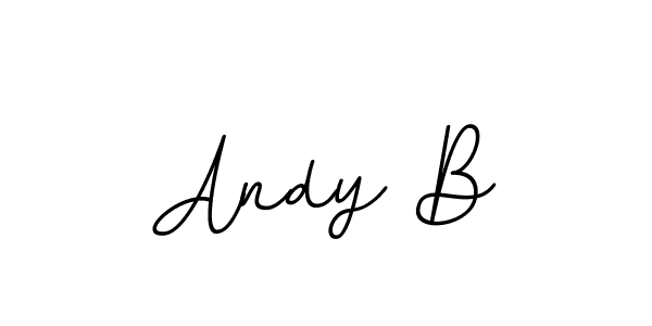 Use a signature maker to create a handwritten signature online. With this signature software, you can design (BallpointsItalic-DORy9) your own signature for name Andy B. Andy B signature style 11 images and pictures png