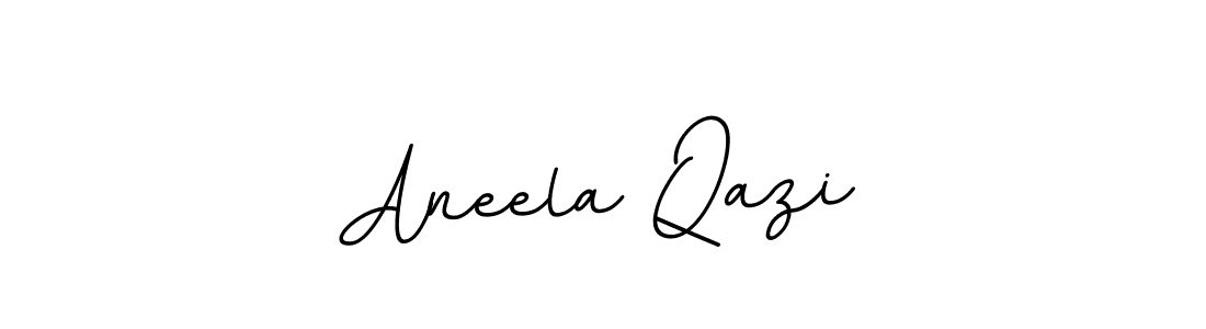 You should practise on your own different ways (BallpointsItalic-DORy9) to write your name (Aneela Qazi) in signature. don't let someone else do it for you. Aneela Qazi signature style 11 images and pictures png