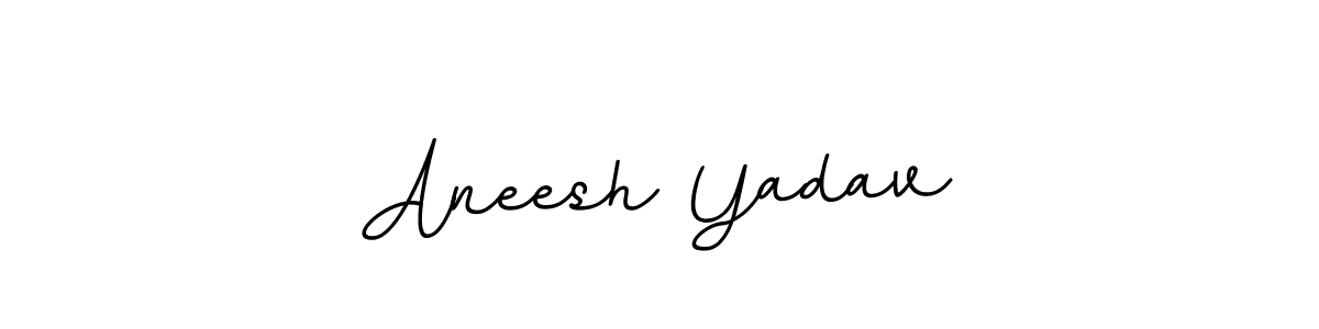 Aneesh Yadav stylish signature style. Best Handwritten Sign (BallpointsItalic-DORy9) for my name. Handwritten Signature Collection Ideas for my name Aneesh Yadav. Aneesh Yadav signature style 11 images and pictures png