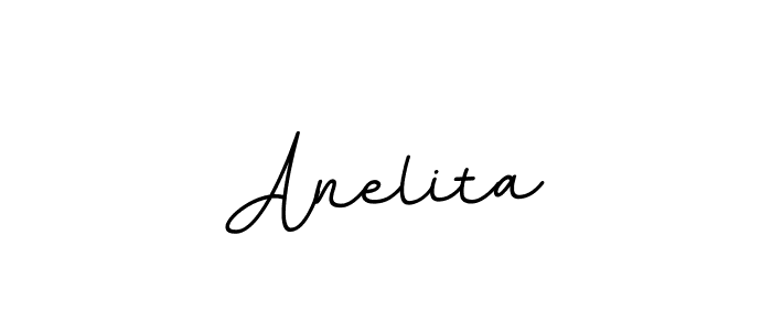 How to make Anelita signature? BallpointsItalic-DORy9 is a professional autograph style. Create handwritten signature for Anelita name. Anelita signature style 11 images and pictures png