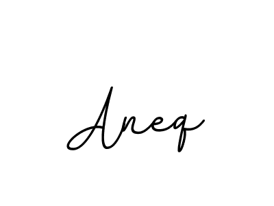 Design your own signature with our free online signature maker. With this signature software, you can create a handwritten (BallpointsItalic-DORy9) signature for name Aneq. Aneq signature style 11 images and pictures png