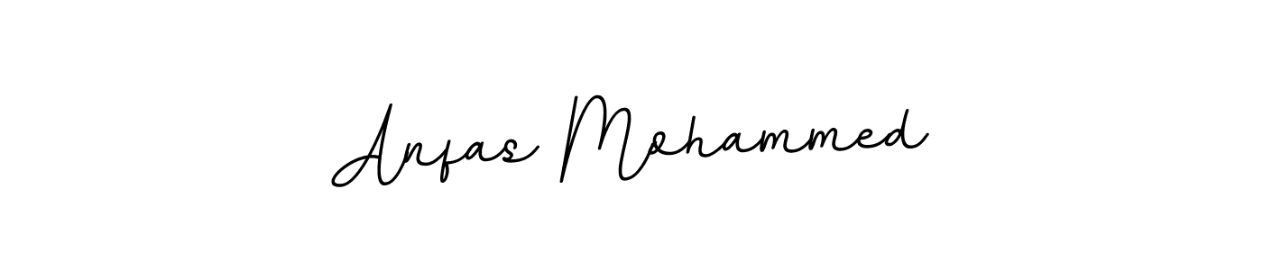 Make a beautiful signature design for name Anfas Mohammed. With this signature (BallpointsItalic-DORy9) style, you can create a handwritten signature for free. Anfas Mohammed signature style 11 images and pictures png