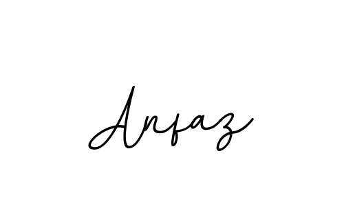 How to make Anfaz name signature. Use BallpointsItalic-DORy9 style for creating short signs online. This is the latest handwritten sign. Anfaz signature style 11 images and pictures png