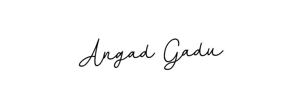 Make a beautiful signature design for name Angad Gadu. With this signature (BallpointsItalic-DORy9) style, you can create a handwritten signature for free. Angad Gadu signature style 11 images and pictures png