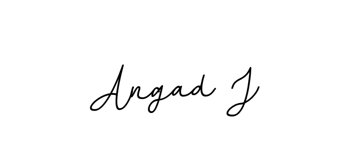 Make a beautiful signature design for name Angad J. With this signature (BallpointsItalic-DORy9) style, you can create a handwritten signature for free. Angad J signature style 11 images and pictures png