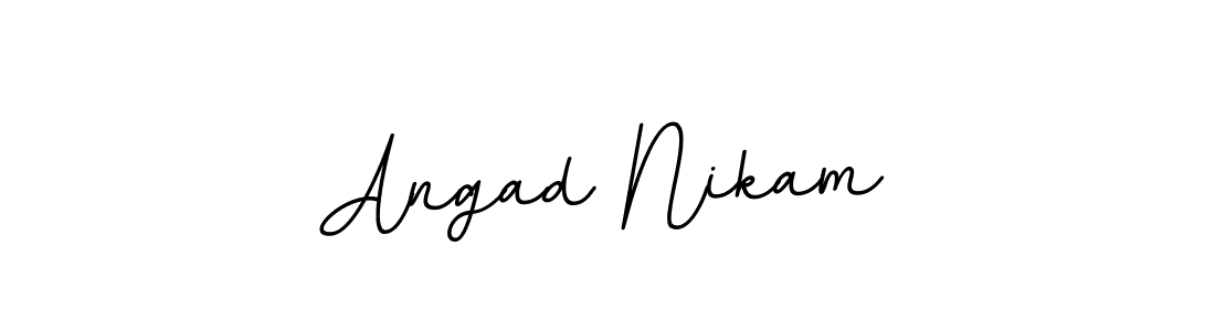 Design your own signature with our free online signature maker. With this signature software, you can create a handwritten (BallpointsItalic-DORy9) signature for name Angad Nikam. Angad Nikam signature style 11 images and pictures png
