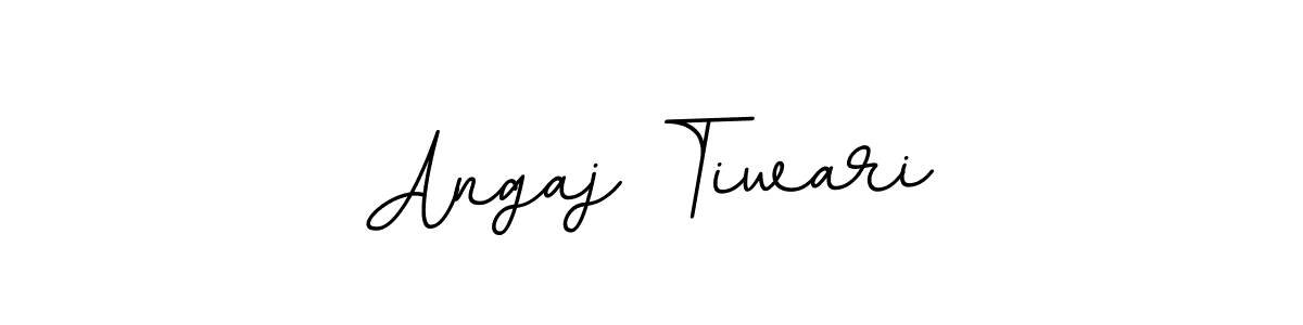 if you are searching for the best signature style for your name Angaj Tiwari. so please give up your signature search. here we have designed multiple signature styles  using BallpointsItalic-DORy9. Angaj Tiwari signature style 11 images and pictures png