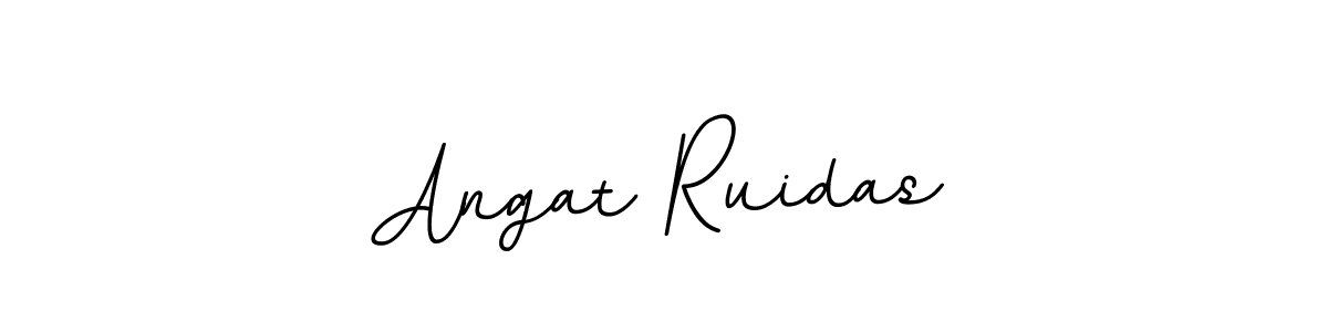 How to make Angat Ruidas name signature. Use BallpointsItalic-DORy9 style for creating short signs online. This is the latest handwritten sign. Angat Ruidas signature style 11 images and pictures png