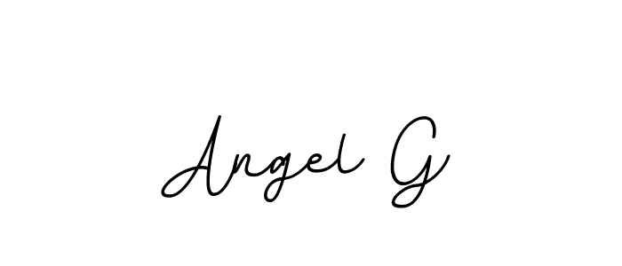 Make a beautiful signature design for name Angel G. With this signature (BallpointsItalic-DORy9) style, you can create a handwritten signature for free. Angel G signature style 11 images and pictures png