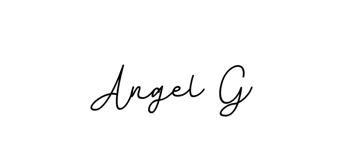 Create a beautiful signature design for name Angel G. With this signature (BallpointsItalic-DORy9) fonts, you can make a handwritten signature for free. Angel G signature style 11 images and pictures png