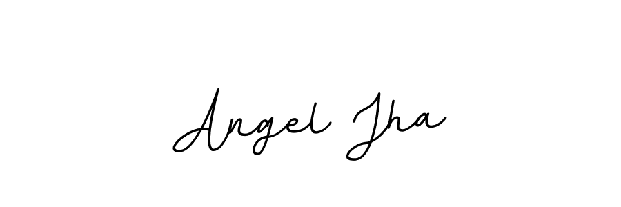 Use a signature maker to create a handwritten signature online. With this signature software, you can design (BallpointsItalic-DORy9) your own signature for name Angel Jha. Angel Jha signature style 11 images and pictures png