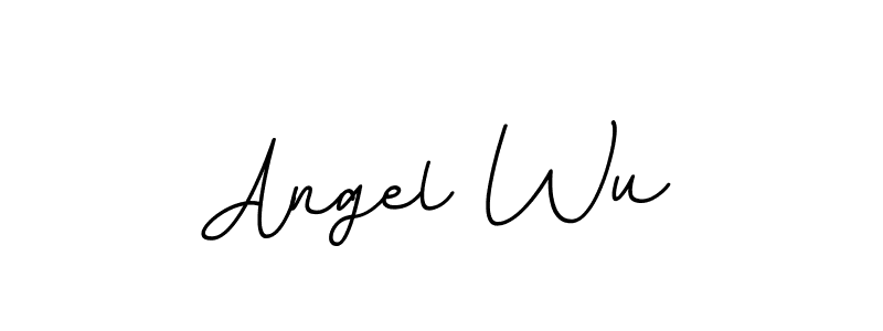 Use a signature maker to create a handwritten signature online. With this signature software, you can design (BallpointsItalic-DORy9) your own signature for name Angel Wu. Angel Wu signature style 11 images and pictures png