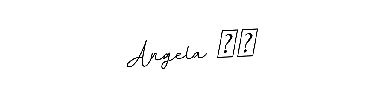 Once you've used our free online signature maker to create your best signature BallpointsItalic-DORy9 style, it's time to enjoy all of the benefits that Angela ❤️ name signing documents. Angela ❤️ signature style 11 images and pictures png