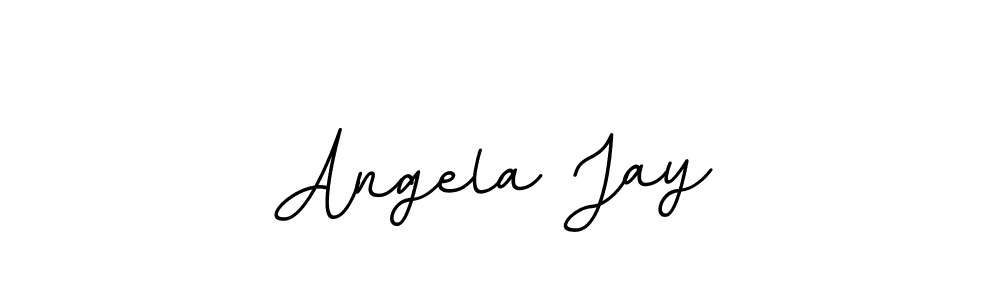 You should practise on your own different ways (BallpointsItalic-DORy9) to write your name (Angela Jay) in signature. don't let someone else do it for you. Angela Jay signature style 11 images and pictures png