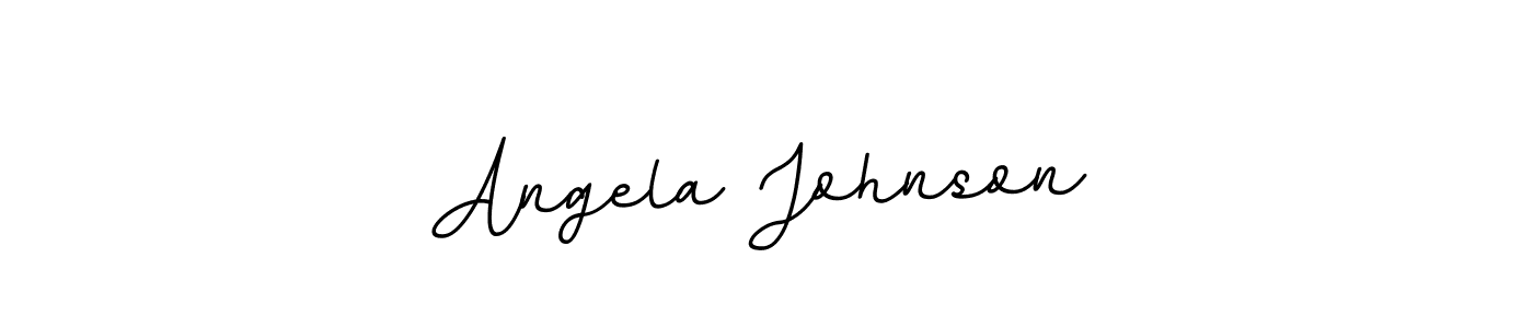 Angela Johnson stylish signature style. Best Handwritten Sign (BallpointsItalic-DORy9) for my name. Handwritten Signature Collection Ideas for my name Angela Johnson. Angela Johnson signature style 11 images and pictures png