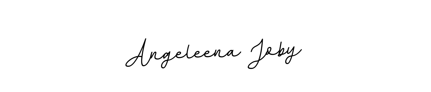 How to make Angeleena Joby name signature. Use BallpointsItalic-DORy9 style for creating short signs online. This is the latest handwritten sign. Angeleena Joby signature style 11 images and pictures png