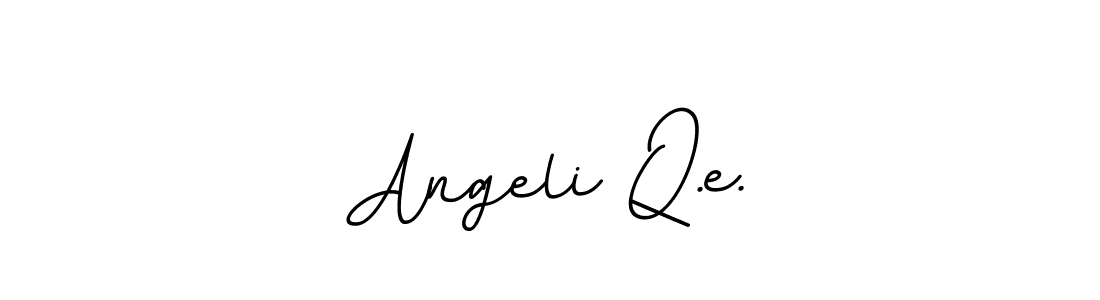 Also we have Angeli Q.e. name is the best signature style. Create professional handwritten signature collection using BallpointsItalic-DORy9 autograph style. Angeli Q.e. signature style 11 images and pictures png