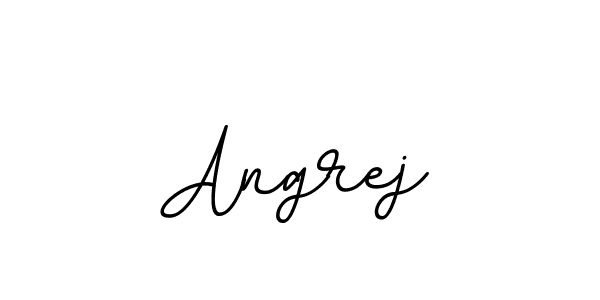 Design your own signature with our free online signature maker. With this signature software, you can create a handwritten (BallpointsItalic-DORy9) signature for name Angrej. Angrej signature style 11 images and pictures png