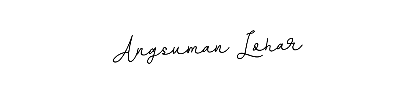 The best way (BallpointsItalic-DORy9) to make a short signature is to pick only two or three words in your name. The name Angsuman Lohar include a total of six letters. For converting this name. Angsuman Lohar signature style 11 images and pictures png