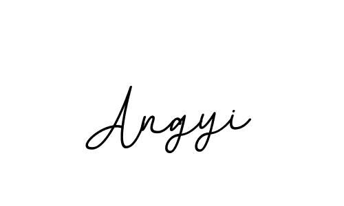 How to make Angyi name signature. Use BallpointsItalic-DORy9 style for creating short signs online. This is the latest handwritten sign. Angyi signature style 11 images and pictures png