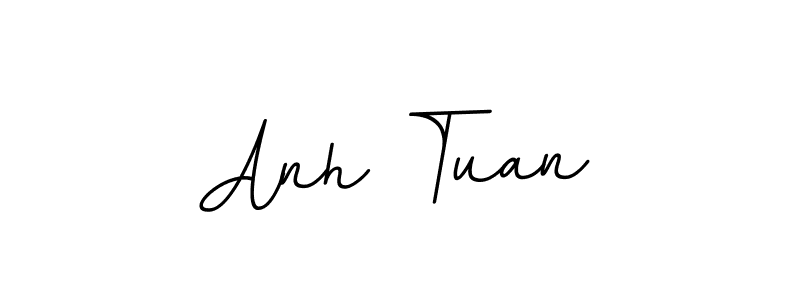 You should practise on your own different ways (BallpointsItalic-DORy9) to write your name (Anh Tuan) in signature. don't let someone else do it for you. Anh Tuan signature style 11 images and pictures png