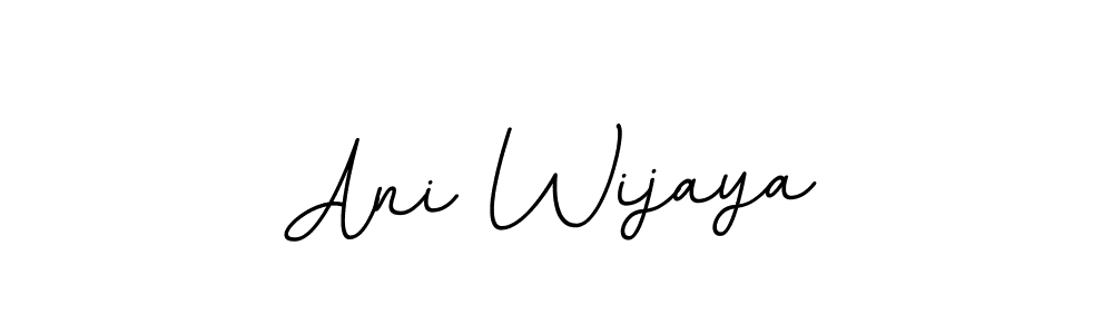 Use a signature maker to create a handwritten signature online. With this signature software, you can design (BallpointsItalic-DORy9) your own signature for name Ani Wijaya. Ani Wijaya signature style 11 images and pictures png