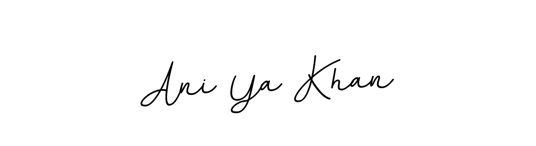 Use a signature maker to create a handwritten signature online. With this signature software, you can design (BallpointsItalic-DORy9) your own signature for name Ani Ya Khan. Ani Ya Khan signature style 11 images and pictures png