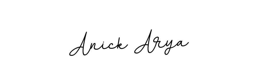 Anick Arya stylish signature style. Best Handwritten Sign (BallpointsItalic-DORy9) for my name. Handwritten Signature Collection Ideas for my name Anick Arya. Anick Arya signature style 11 images and pictures png