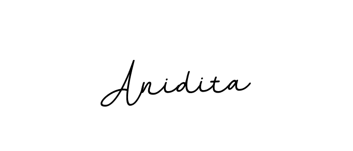 Make a beautiful signature design for name Anidita. With this signature (BallpointsItalic-DORy9) style, you can create a handwritten signature for free. Anidita signature style 11 images and pictures png