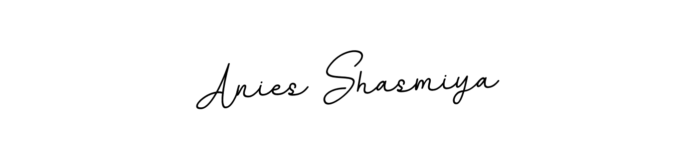 Create a beautiful signature design for name Anies Shasmiya. With this signature (BallpointsItalic-DORy9) fonts, you can make a handwritten signature for free. Anies Shasmiya signature style 11 images and pictures png
