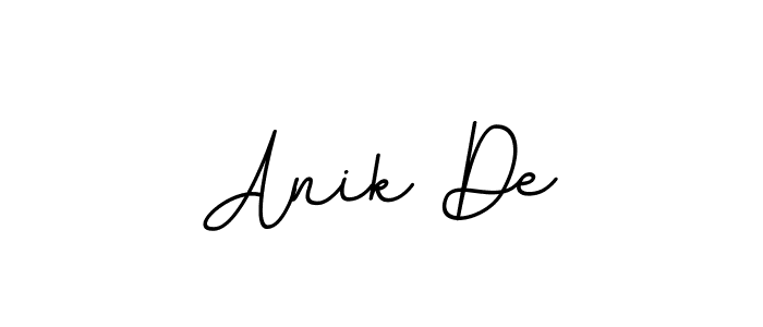Create a beautiful signature design for name Anik De. With this signature (BallpointsItalic-DORy9) fonts, you can make a handwritten signature for free. Anik De signature style 11 images and pictures png