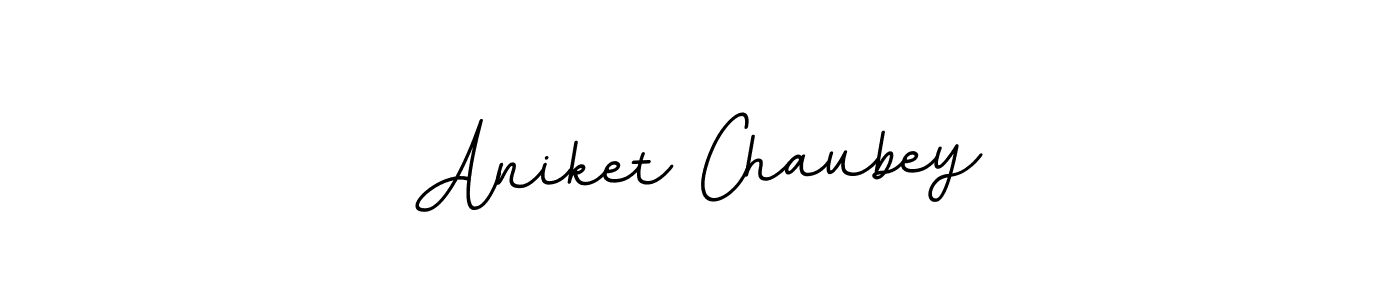 Create a beautiful signature design for name Aniket Chaubey. With this signature (BallpointsItalic-DORy9) fonts, you can make a handwritten signature for free. Aniket Chaubey signature style 11 images and pictures png