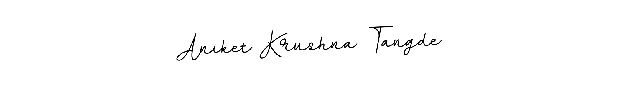 Aniket Krushna Tangde stylish signature style. Best Handwritten Sign (BallpointsItalic-DORy9) for my name. Handwritten Signature Collection Ideas for my name Aniket Krushna Tangde. Aniket Krushna Tangde signature style 11 images and pictures png
