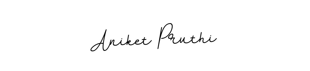 Aniket Pruthi stylish signature style. Best Handwritten Sign (BallpointsItalic-DORy9) for my name. Handwritten Signature Collection Ideas for my name Aniket Pruthi. Aniket Pruthi signature style 11 images and pictures png