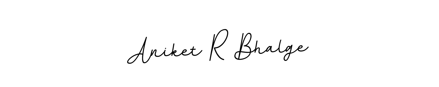 Make a beautiful signature design for name Aniket R Bhalge. With this signature (BallpointsItalic-DORy9) style, you can create a handwritten signature for free. Aniket R Bhalge signature style 11 images and pictures png