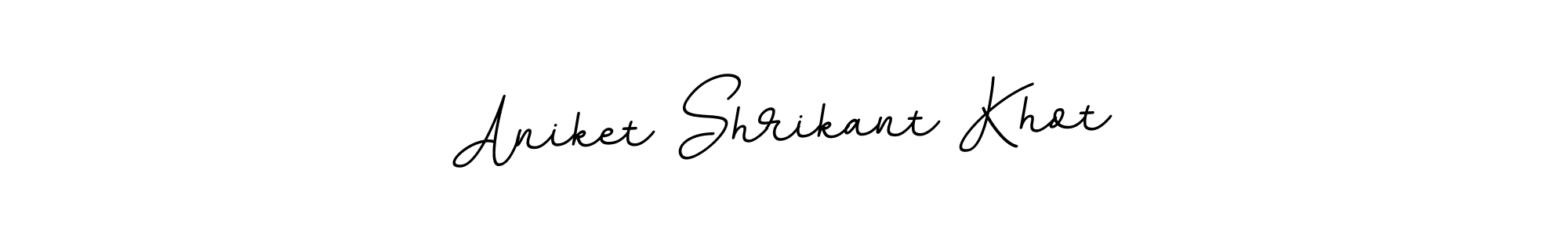 BallpointsItalic-DORy9 is a professional signature style that is perfect for those who want to add a touch of class to their signature. It is also a great choice for those who want to make their signature more unique. Get Aniket Shrikant Khot name to fancy signature for free. Aniket Shrikant Khot signature style 11 images and pictures png