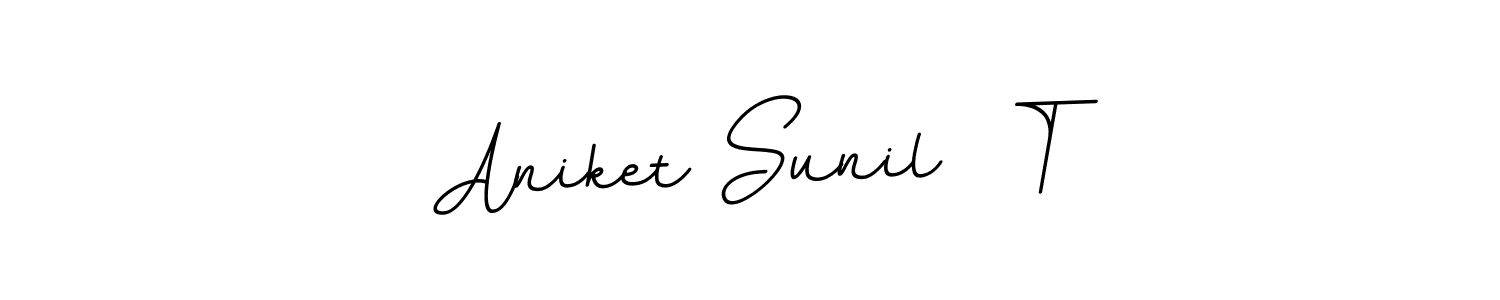 It looks lik you need a new signature style for name Aniket Sunil  T. Design unique handwritten (BallpointsItalic-DORy9) signature with our free signature maker in just a few clicks. Aniket Sunil  T signature style 11 images and pictures png