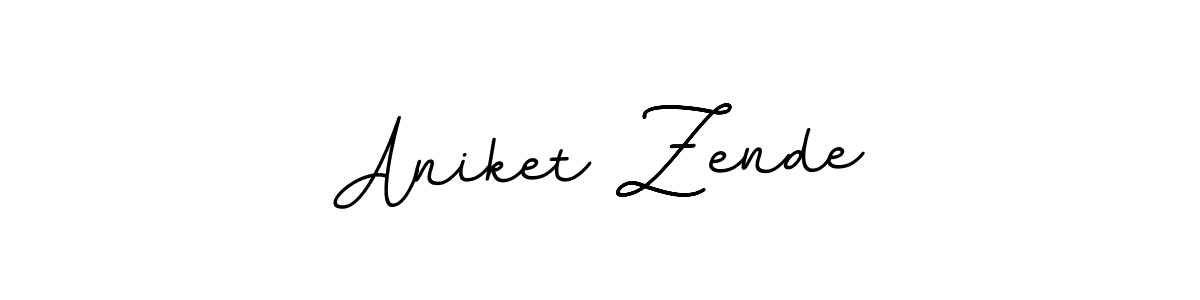 Use a signature maker to create a handwritten signature online. With this signature software, you can design (BallpointsItalic-DORy9) your own signature for name Aniket Zende. Aniket Zende signature style 11 images and pictures png